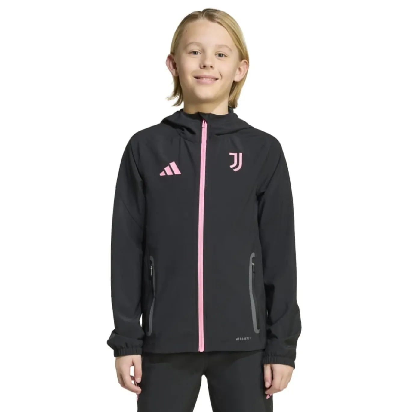 adidas Juventus Vis Tech Vest Kids Zwart Roze