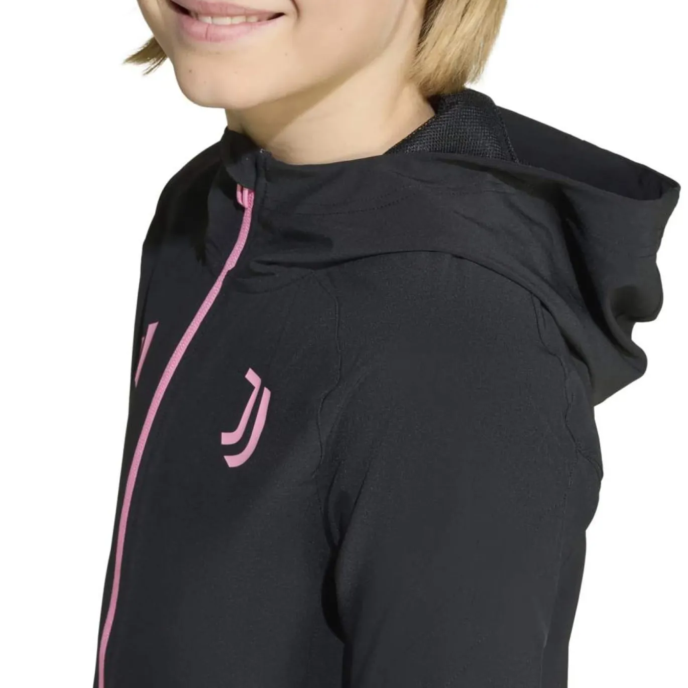 adidas Juventus Vis Tech Vest Kids Zwart Roze