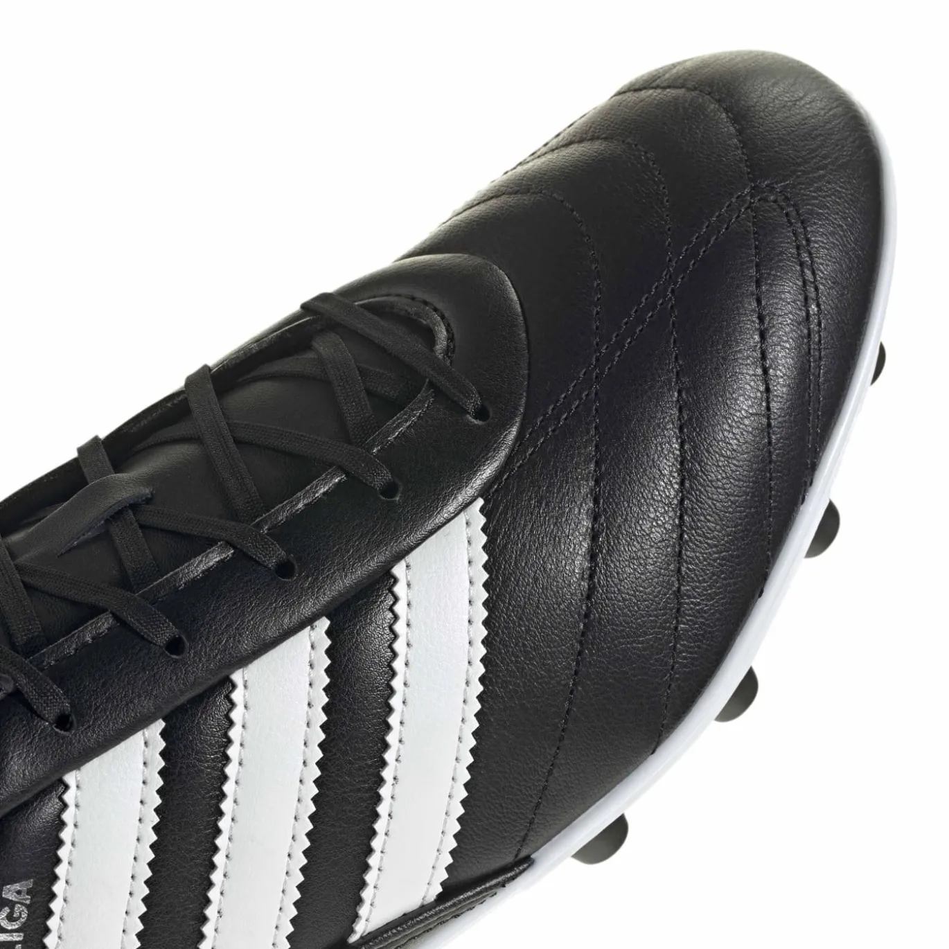 adidas Kaiser Liga 2 Gras Voetbalschoenen (FG) Zwart Wit