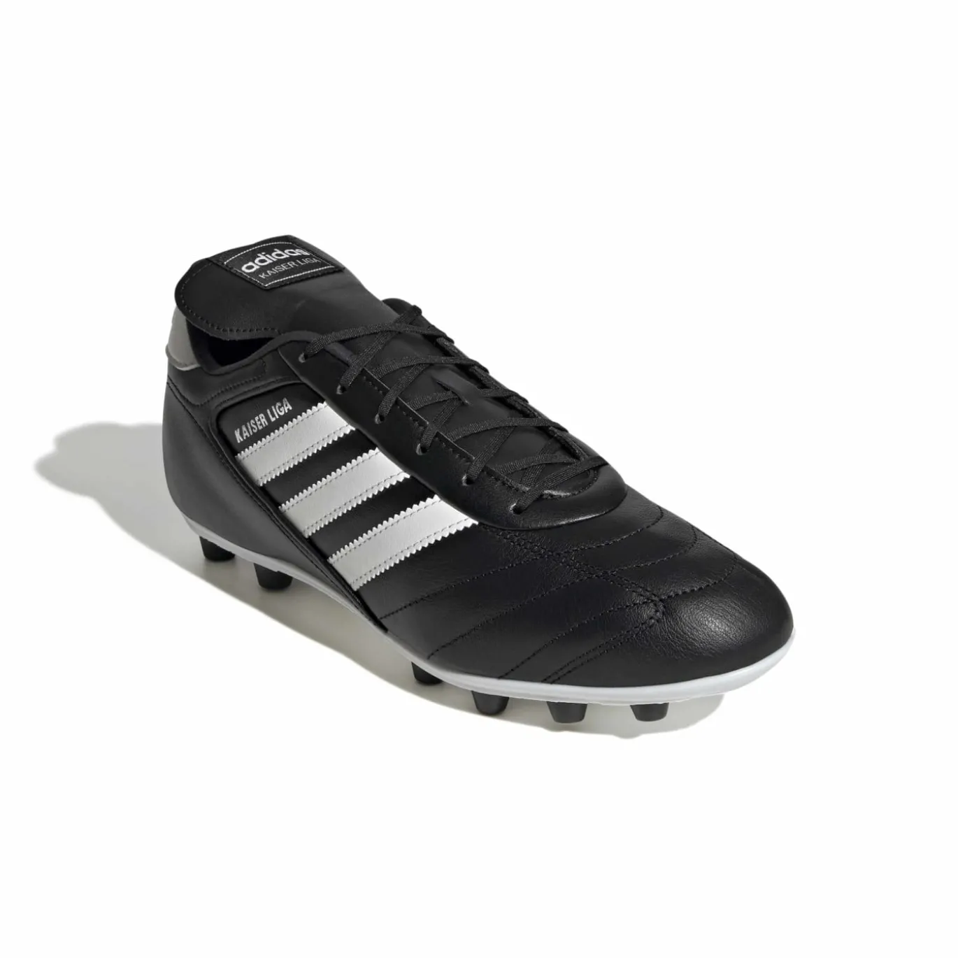 adidas Kaiser Liga 2 Gras Voetbalschoenen (FG) Zwart Wit