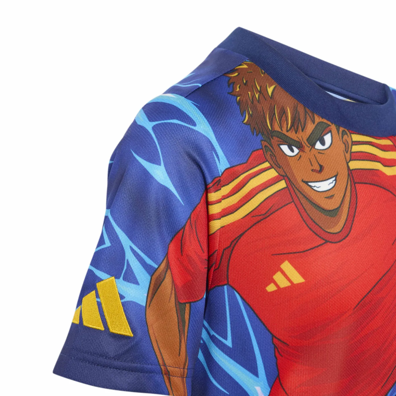 adidas Lamine Yamal Anime T-Shirt Kids Blauw Rood