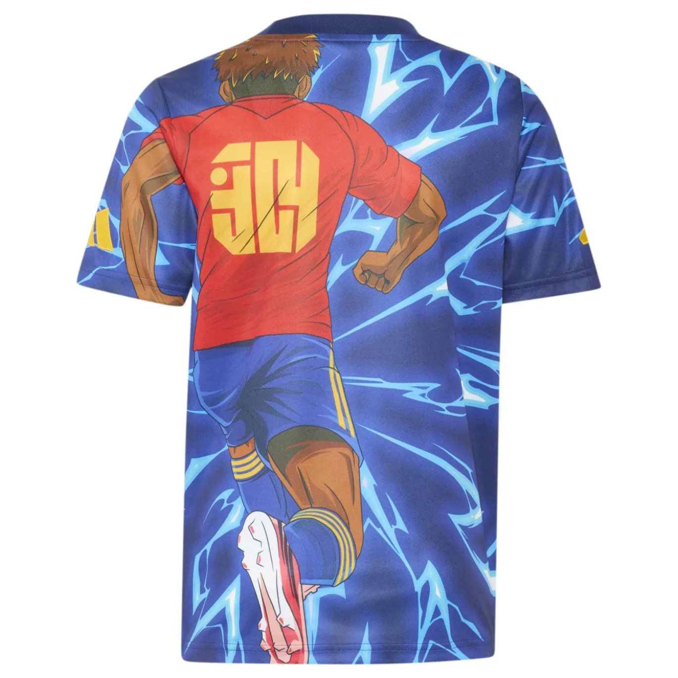 adidas Lamine Yamal Anime T-Shirt Kids Blauw Rood