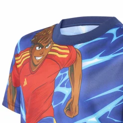 adidas Lamine Yamal Anime T-Shirt Kids Blauw Rood