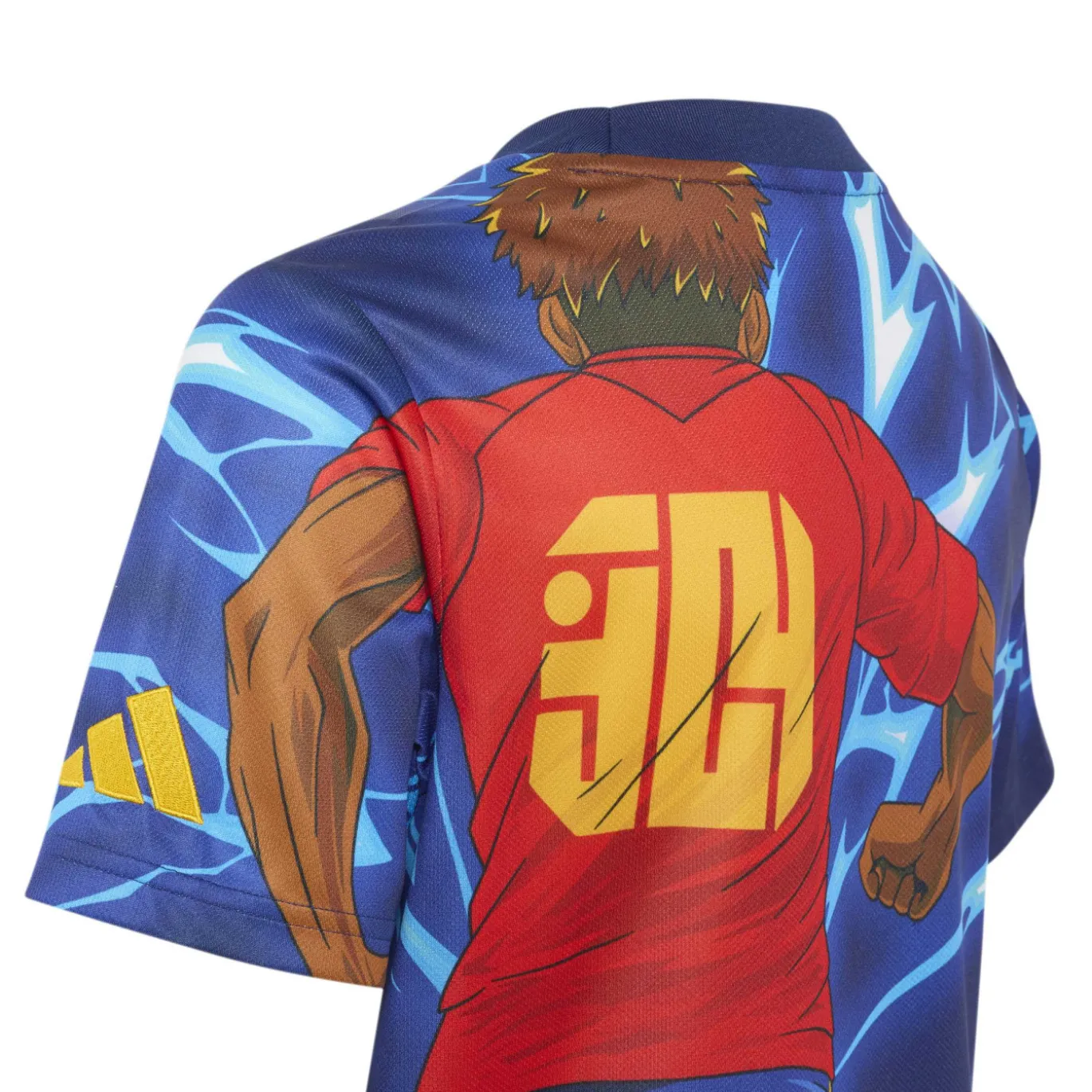 adidas Lamine Yamal Anime T-Shirt Kids Blauw Rood