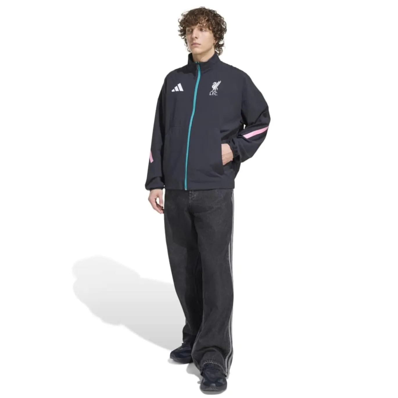 adidas Liverpool Anthem Trainingsjack 2025-2026 Zwart
