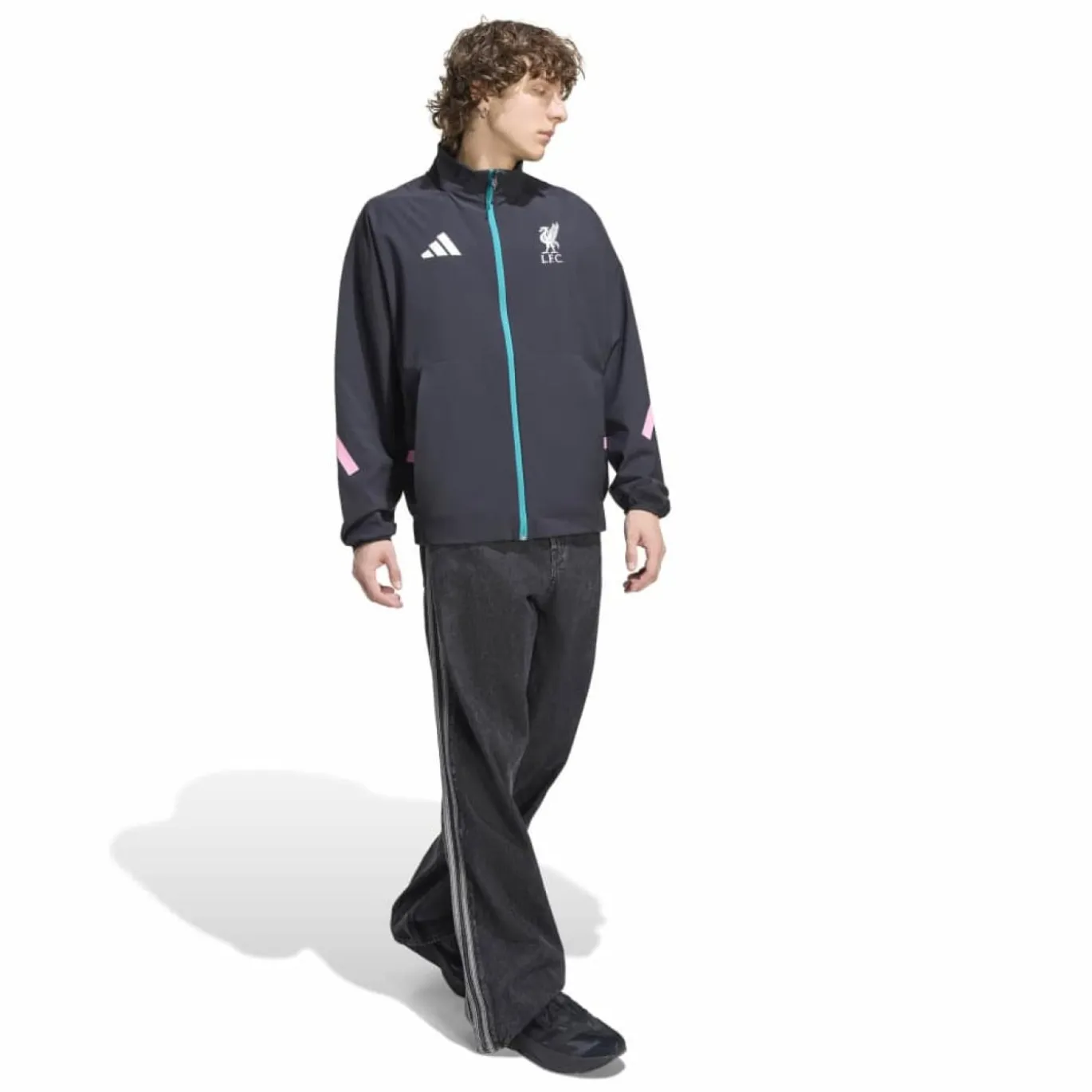 adidas Liverpool Anthem Trainingsjack 2025-2026 Zwart