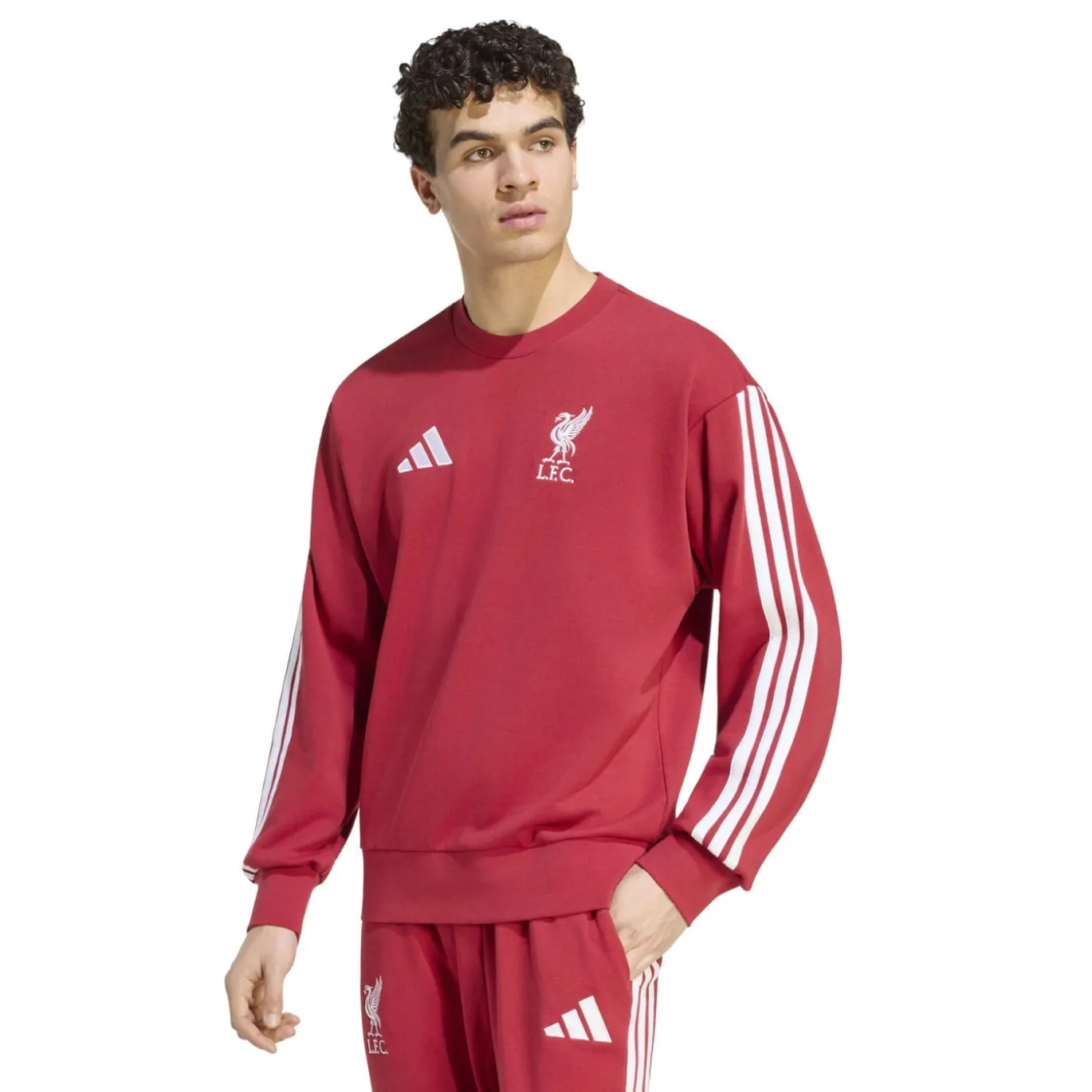 adidas Liverpool DNA Crew Sweater 2026-2027 Rood Wit