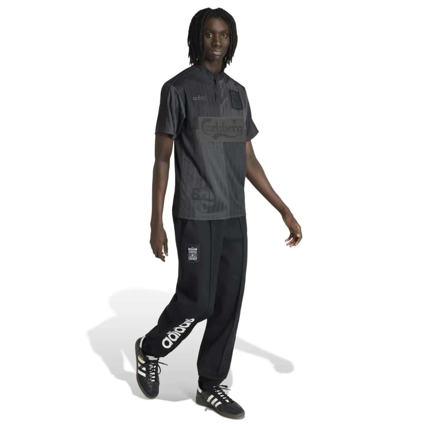 adidas Liverpool Drill Trainingsbroek 1995-1996 Zwart Wit