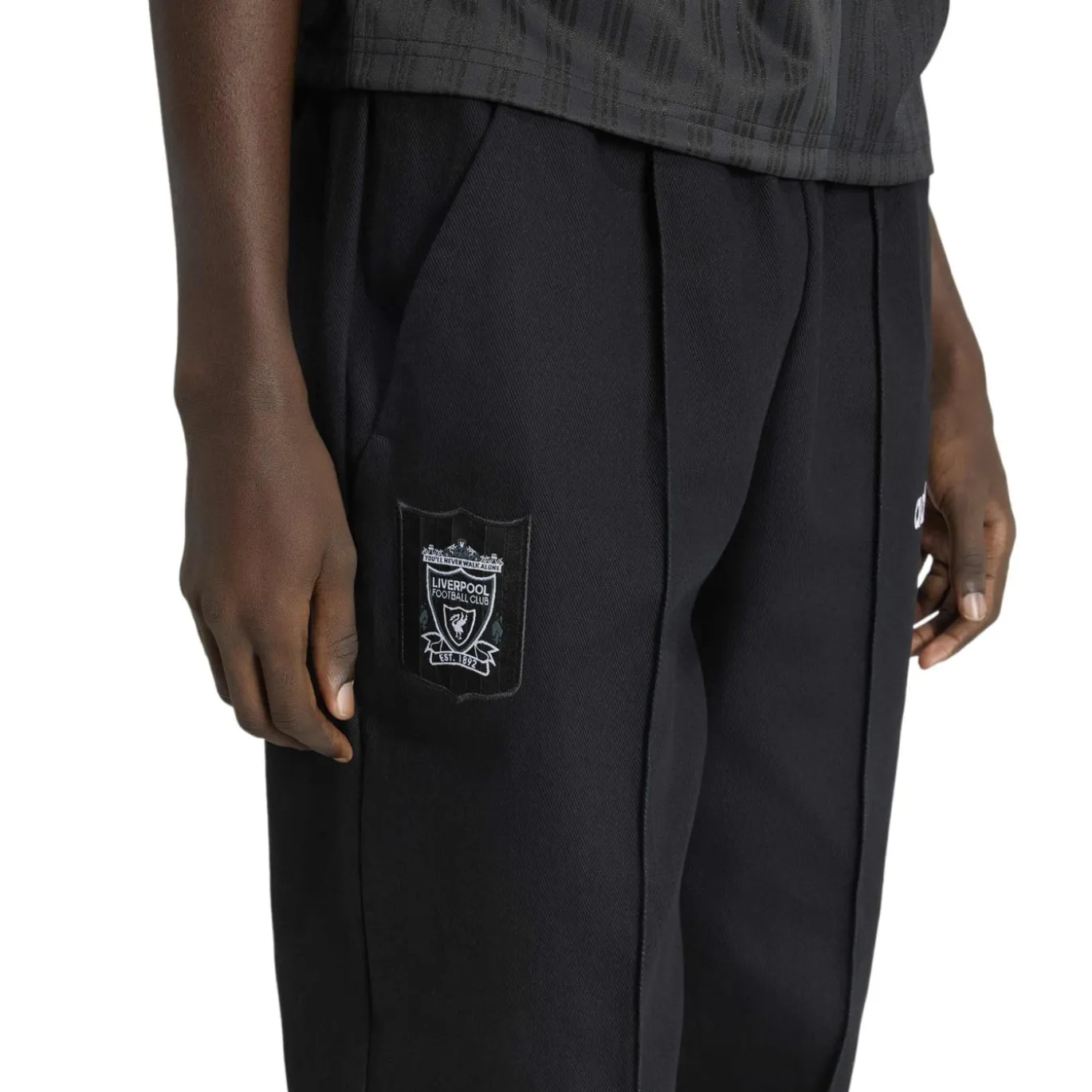 adidas Liverpool Drill Trainingsbroek 1995-1996 Zwart Wit