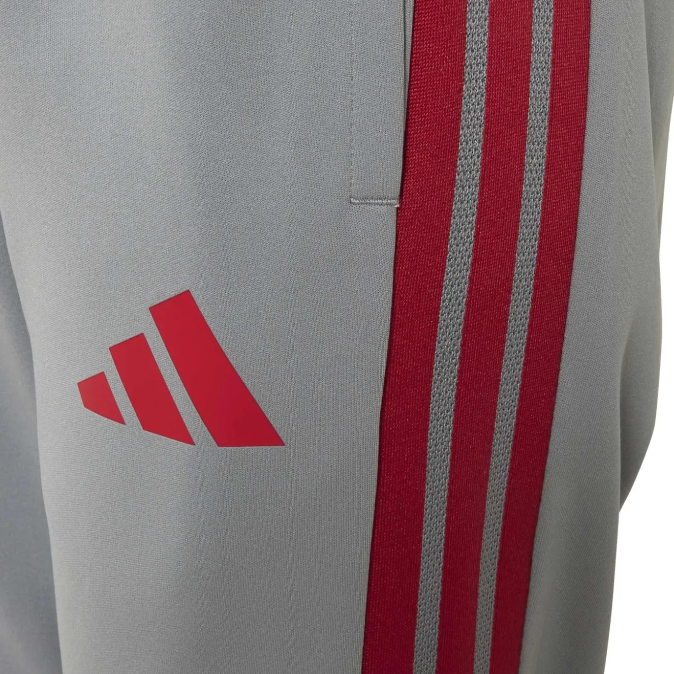 adidas Liverpool Europees Trainingsbroek 2026-2027 Kids Grijs Rood Wit