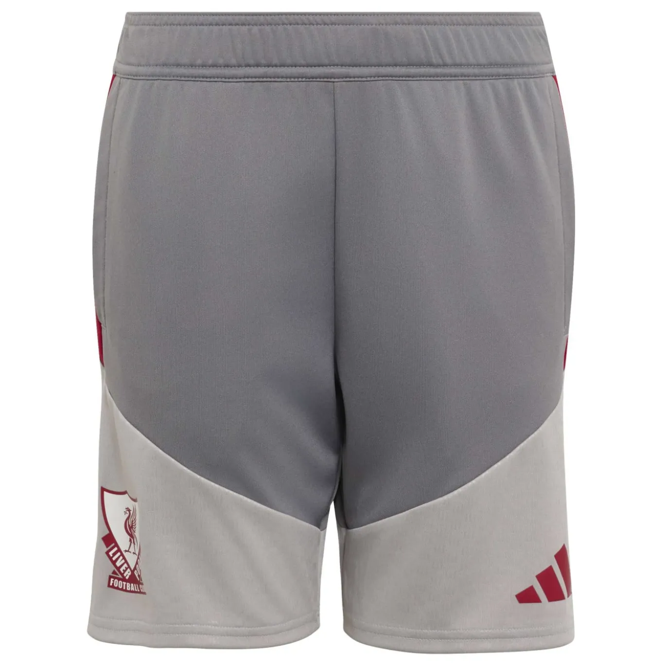 adidas Liverpool Europees Trainingsbroekje 2026-2027 Kids Grijs Rood Wit