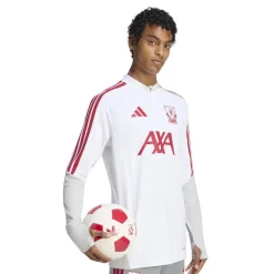 adidas Liverpool Europees Trainingspak 1/4-Zip 2026-2027 Wit Grijs Rood