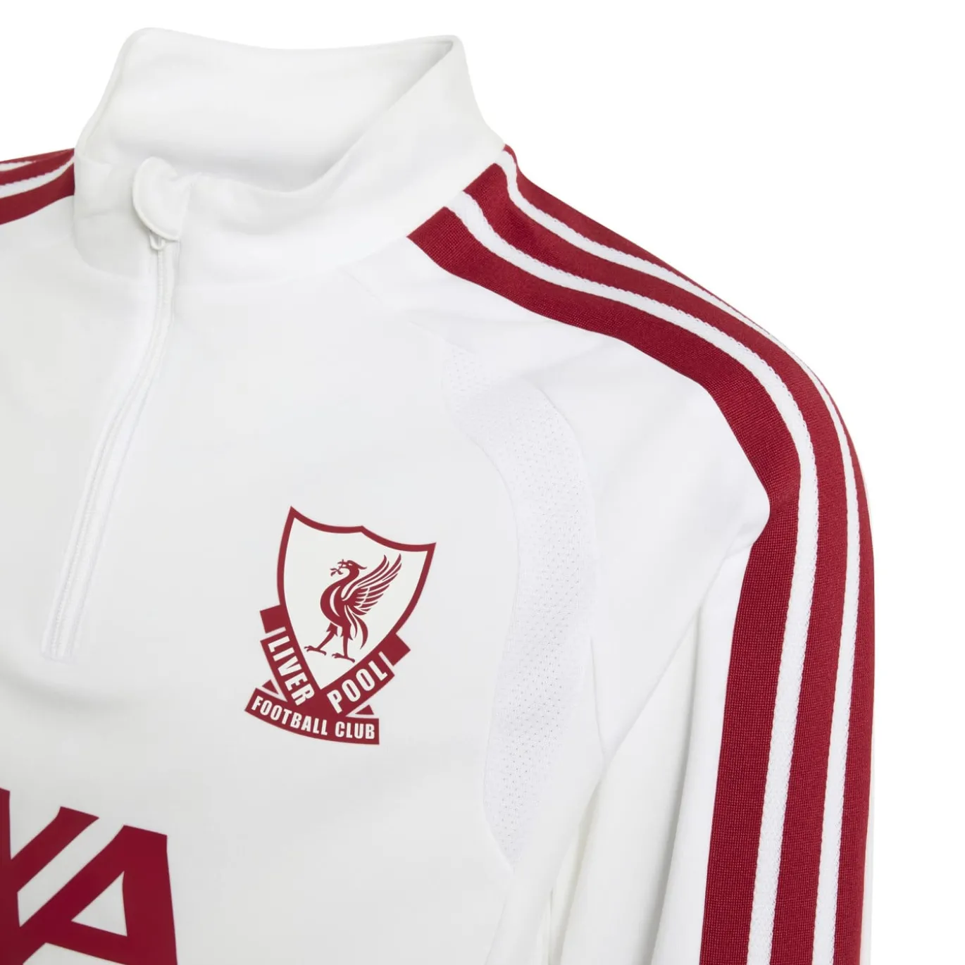 adidas Liverpool Europees Trainingspak 1/4-Zip 2026-2027 Kids Wit Grijs Rood