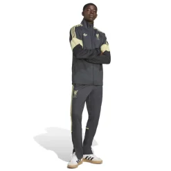 adidas Liverpool Lifestyler Trainingspak Full-Zip Donkergrijs Goud Zwart