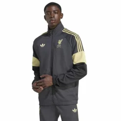 adidas Liverpool Lifestyler Trainingsjack Donkergrijs Goud Zwart