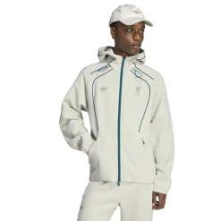 adidas Liverpool Originals Trainingsjack Lichtgrijs Turquoise Zilver