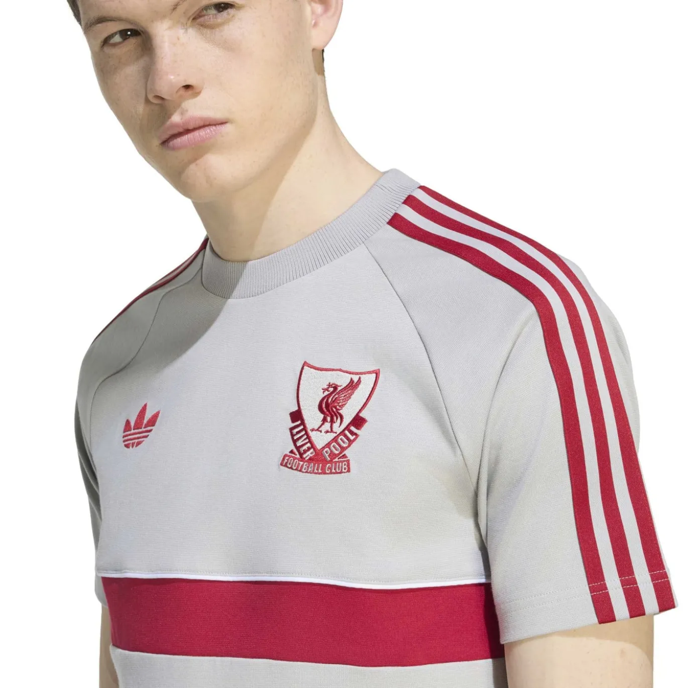 adidas Liverpool Originals T-Shirt Grijs Rood