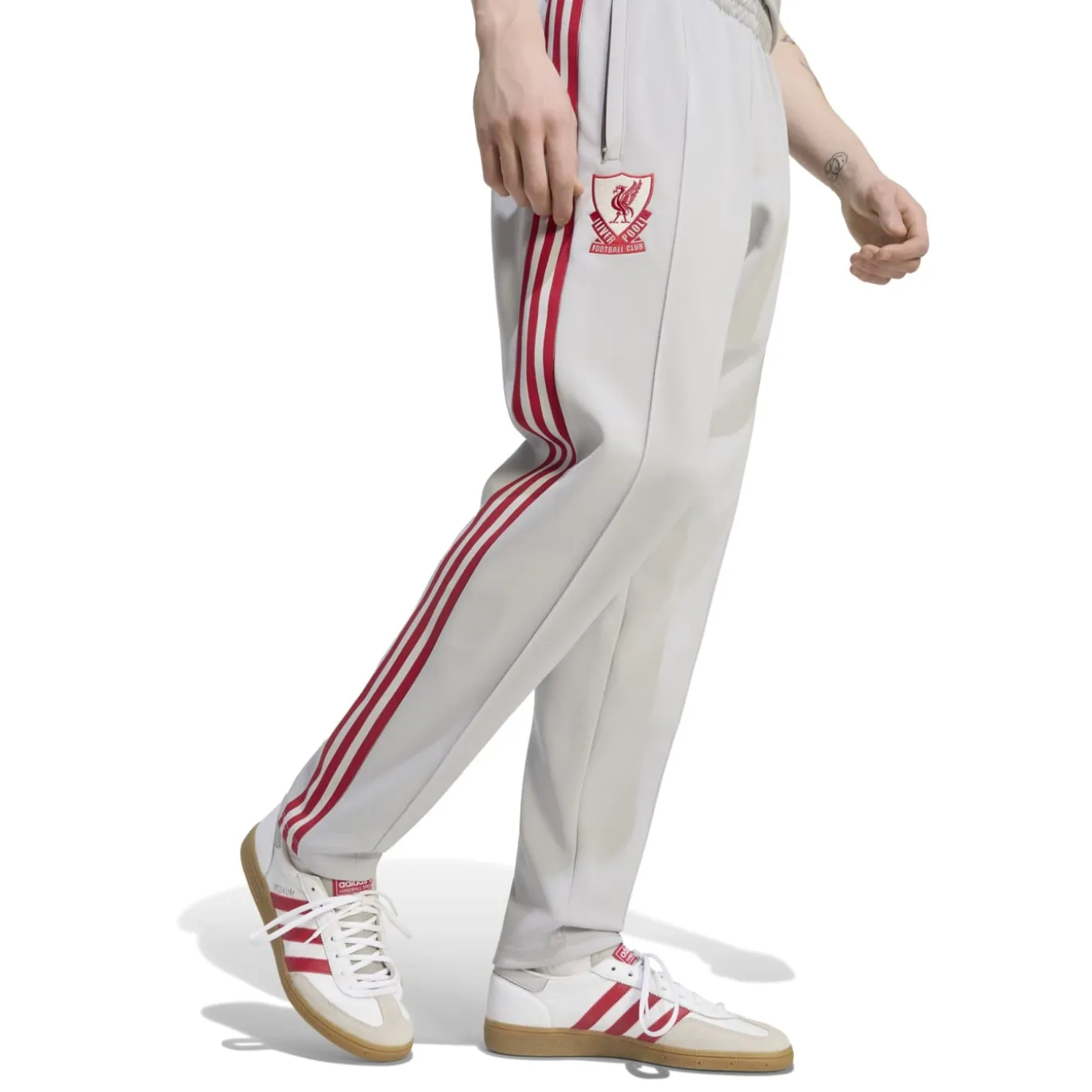 adidas Liverpool Originals Trainingspak Full-Zip Wit Grijs Rood