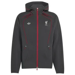 adidas Liverpool Originals Trainingspak Donkergrijs Rood Zilver