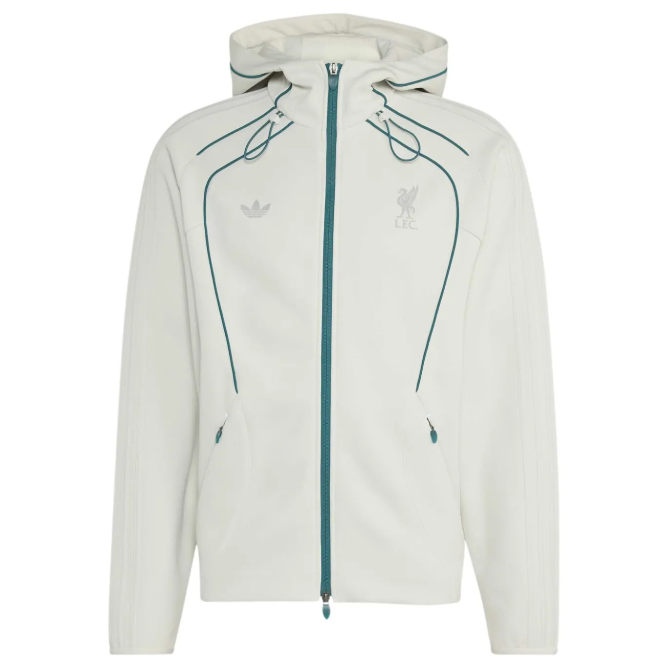 adidas Liverpool Originals Trainingspak Lichtgrijs Blauw Zilver
