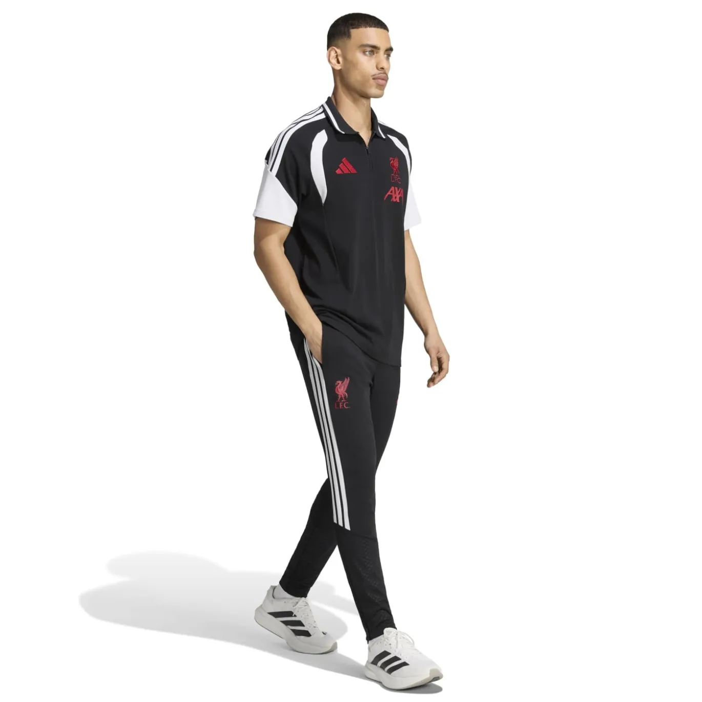 adidas Liverpool Polo 2026-2027 Zwart Grijs Wit Rood
