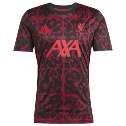adidas Liverpool Pre-Match Trainingsshirt 2025-2026 Zwart Rood