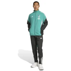 adidas Liverpool Presentatie Trainingspak Full-Zip Europees 2025-2026 Groen Zwart Wit