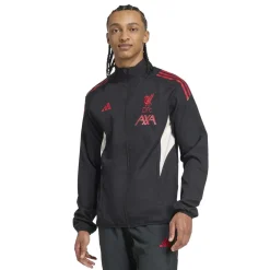 adidas Liverpool Presentatie Trainingsjack 2025-2026 Zwart Rood Wit