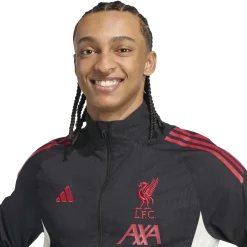 adidas Liverpool Presentatie Trainingsjack 2025-2026 Zwart Rood Wit