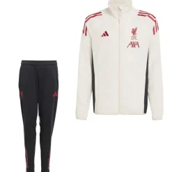 adidas Liverpool Presentatie Trainingspak 2025-2026 Kids Wit Rood Zwart