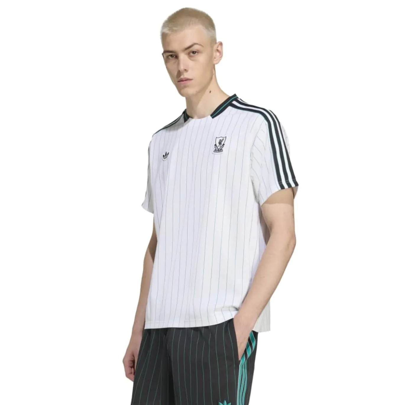 adidas Liverpool Terrace Icons T-Shirt Wit Zwart Groen