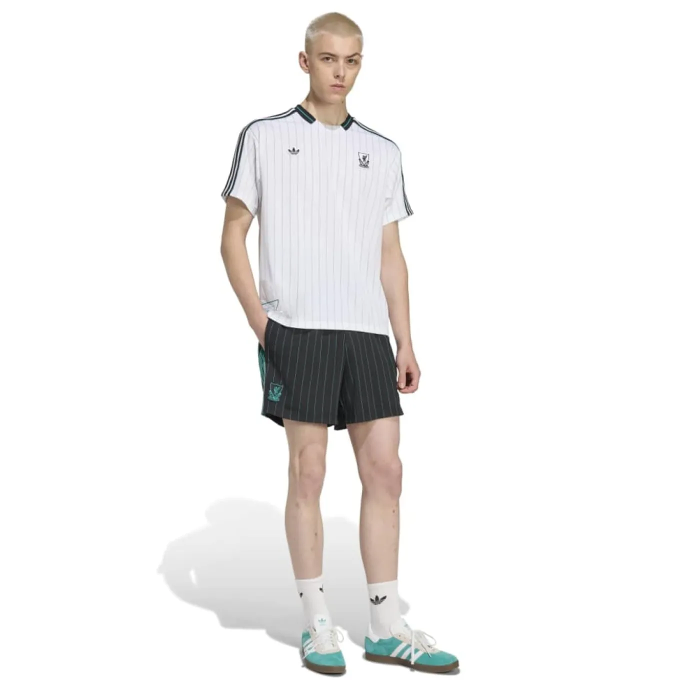 adidas Liverpool Terrace Icons T-Shirt Wit Zwart Groen