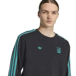 adidas Liverpool Terrace Icons Crew Trainingspak Zwart Groen Wit