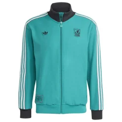 adidas Liverpool Terrace Icons Trainingsjack Groen Wit Zwart