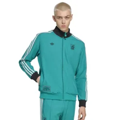 adidas Liverpool Terrace Icons Trainingsjack Groen Wit Zwart