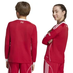 adidas Liverpool Thuisshirt Lange Mouwen 2025-2026 Kids