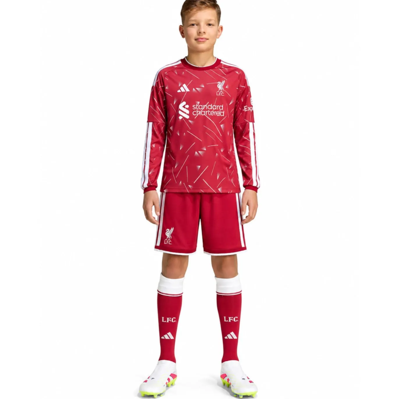adidas Liverpool Thuistenue Lange Mouwen 2026-2027 Kids