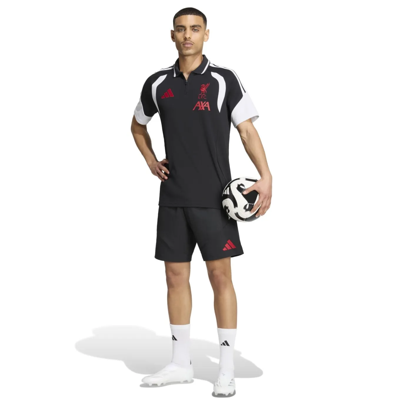 adidas Liverpool Tiro Trainingsbroekje 2026-2027 Zwart Wit Rood