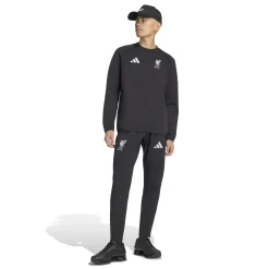 adidas Liverpool Tiro Travel Crew Sweater 2026-2027 Zwart Wit