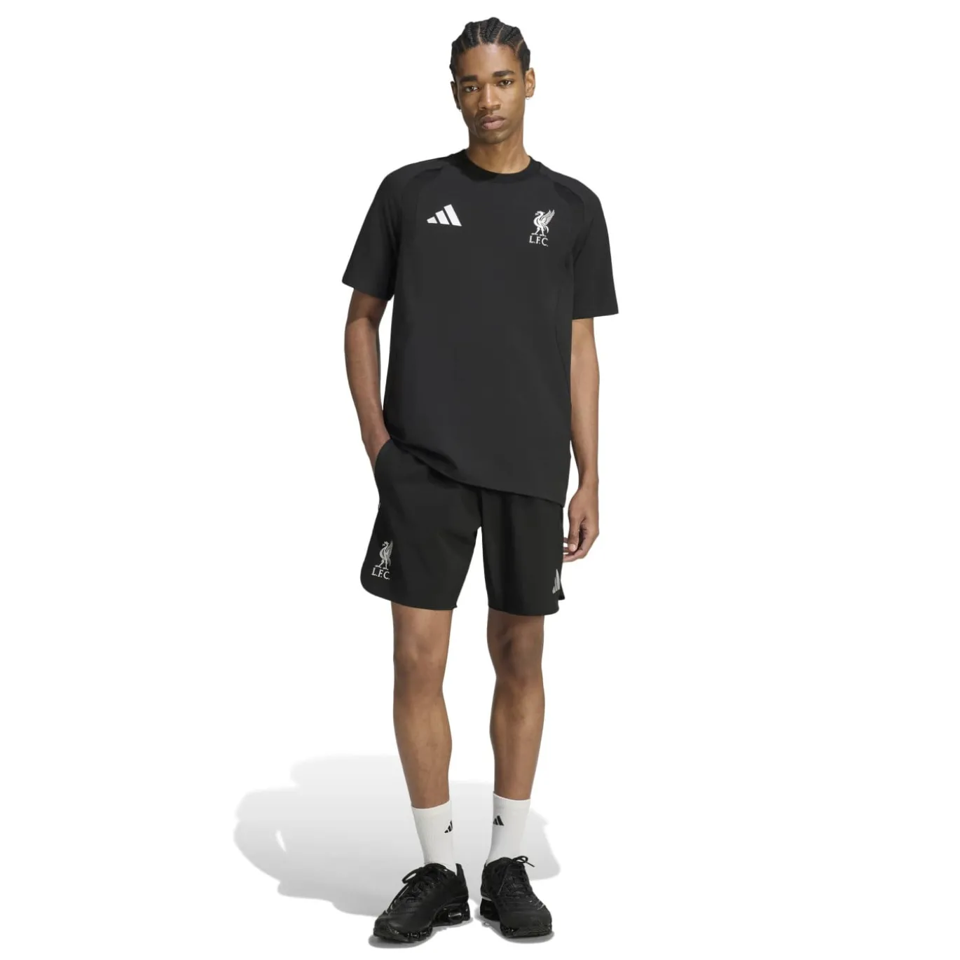 adidas Liverpool Tiro Travel T-Shirt 2026-2027 Zwart Wit