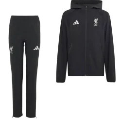 adidas Liverpool Tiro Travel Trainingspak 2026-2027 Kids Zwart Wit