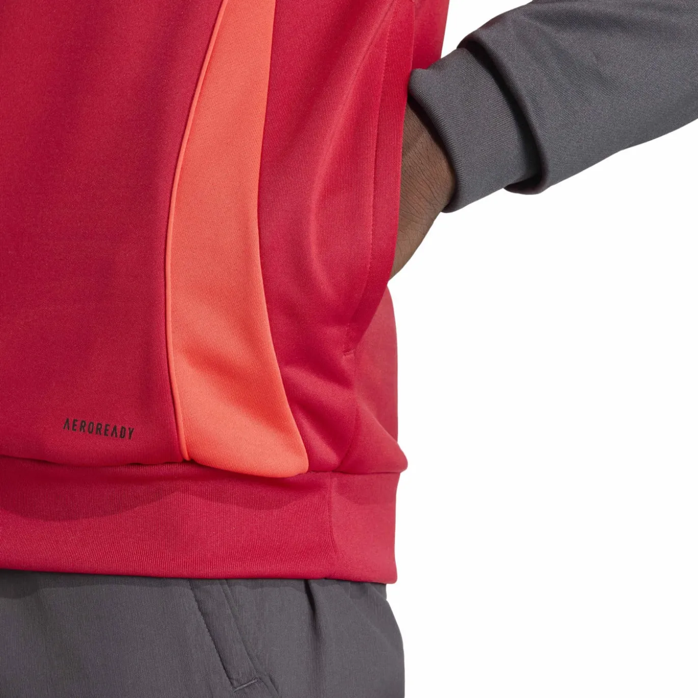 adidas Liverpool Track Hoodie 1/4-Zip 2025-2026 Rood Grijs Zilver