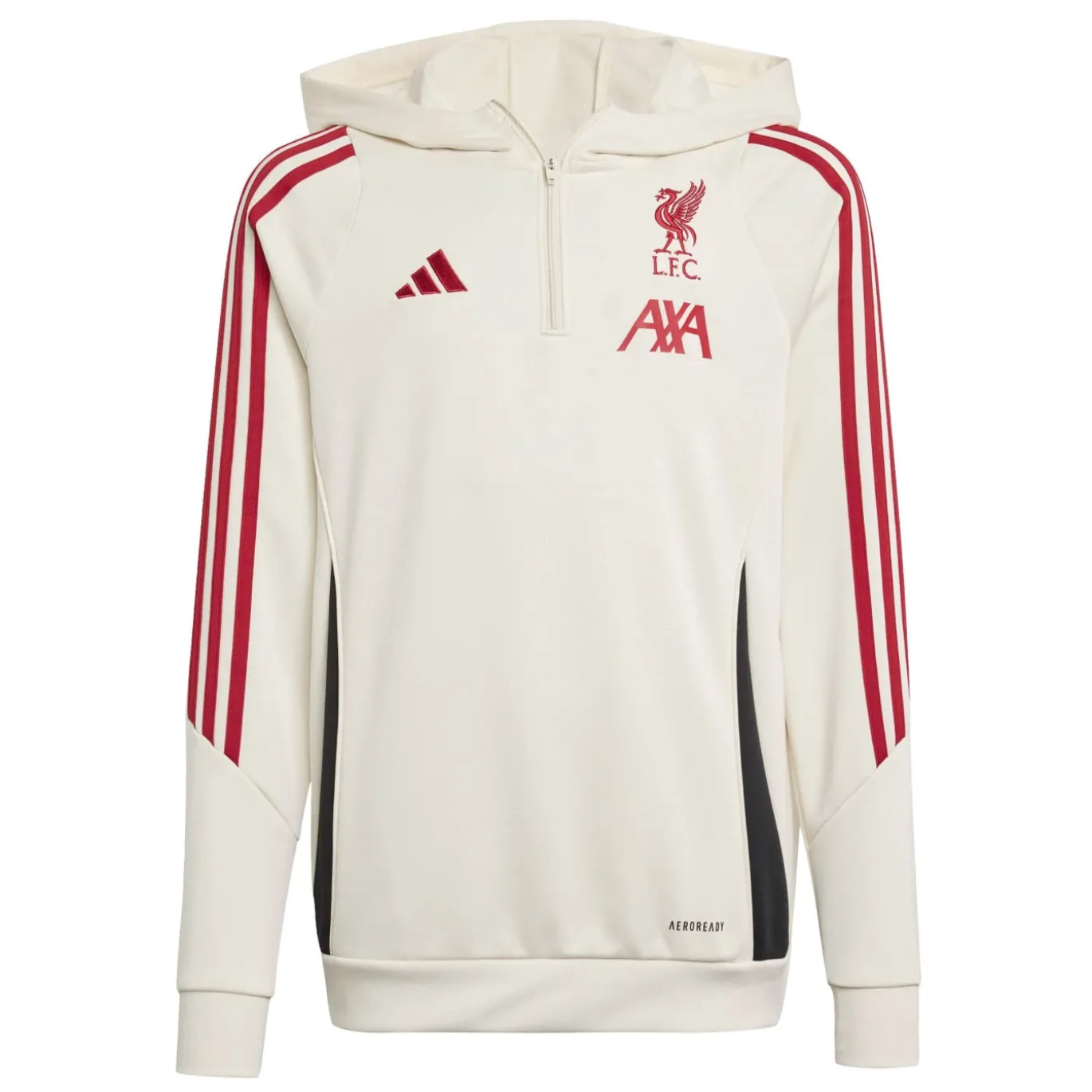 adidas Liverpool Track Hoodie 2025-2026 Kids Wit Rood Zwart