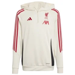 adidas Liverpool Track Trainingspak Hooded 2025-2026 Kids Wit Zwart Rood