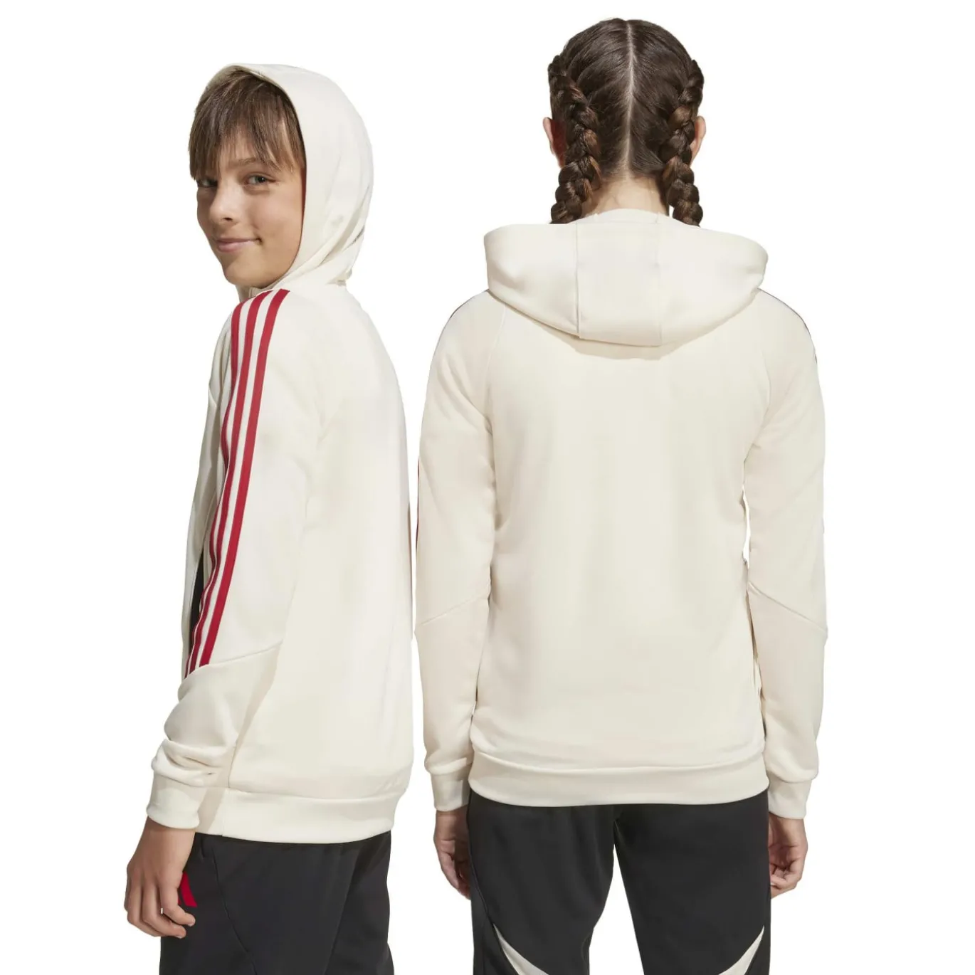 adidas Liverpool Track Trainingspak Hooded 2025-2026 Kids Wit Zwart Rood