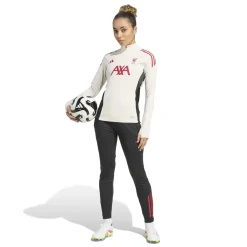 adidas Liverpool Trainingsbroek 2025-2026 Dames Zwart Rood Wit