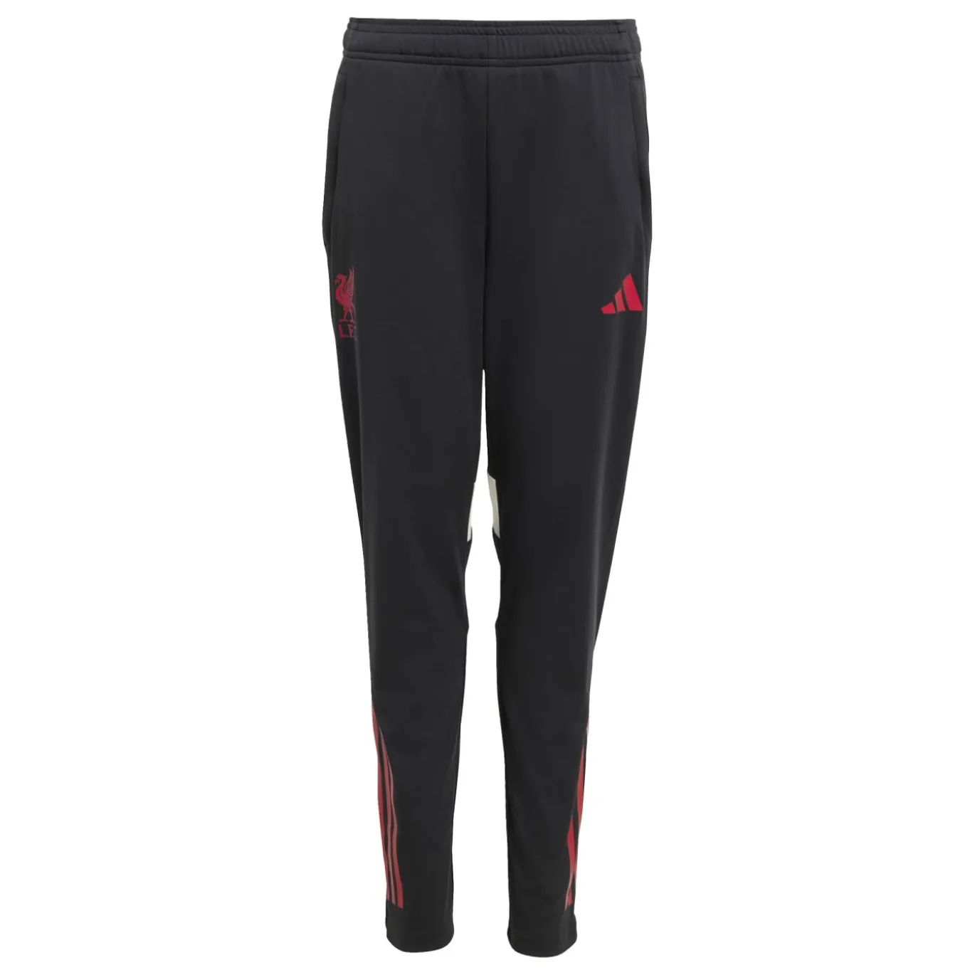 adidas Liverpool Trainingsbroek 2025-2026 Kids Zwart Rood Wit