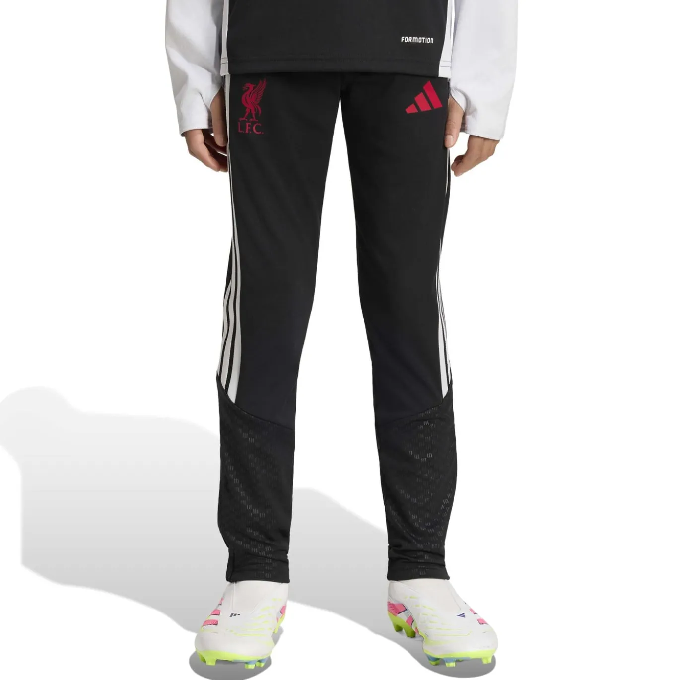 adidas Liverpool Trainingsbroek 2026-2027 Kids Zwart Grijs Wit Rood