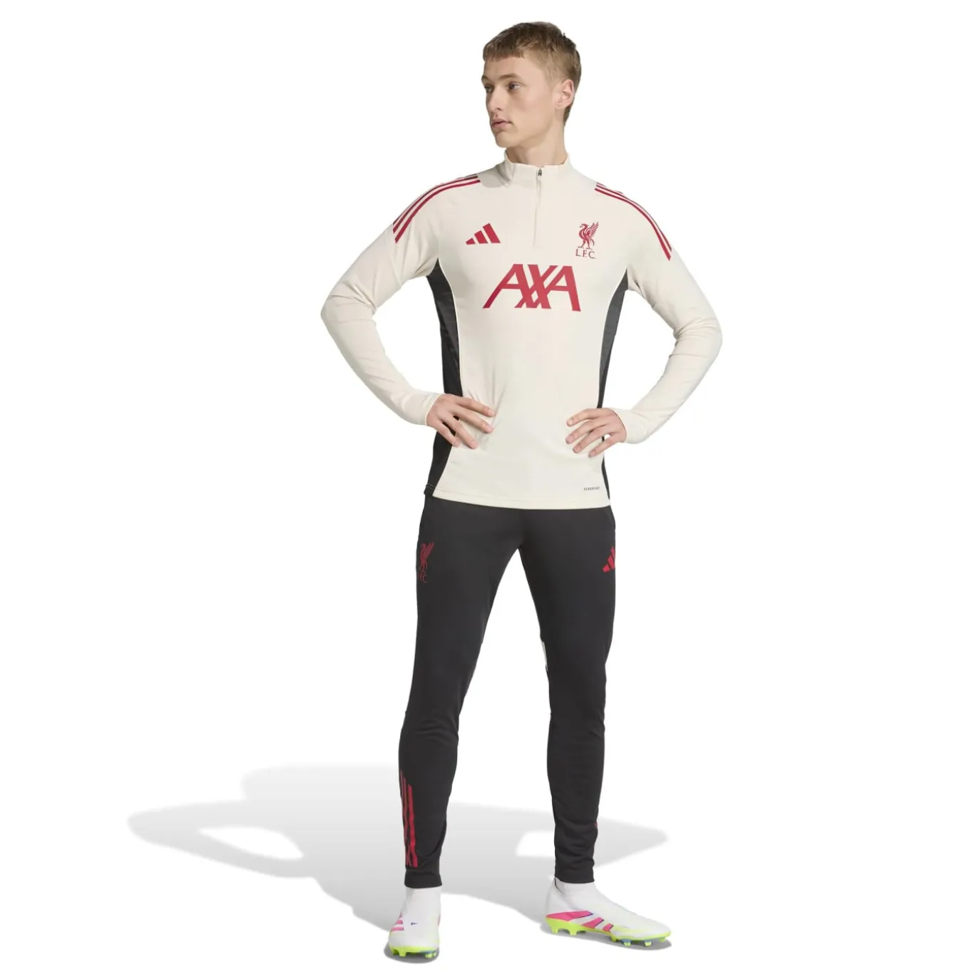 adidas Liverpool Trainingsbroek 2025-2026 Zwart Rood Wit