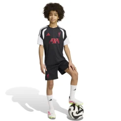 adidas Liverpool Trainingsbroekje 2026-2027 Kids Zwart Grijs Wit Rood